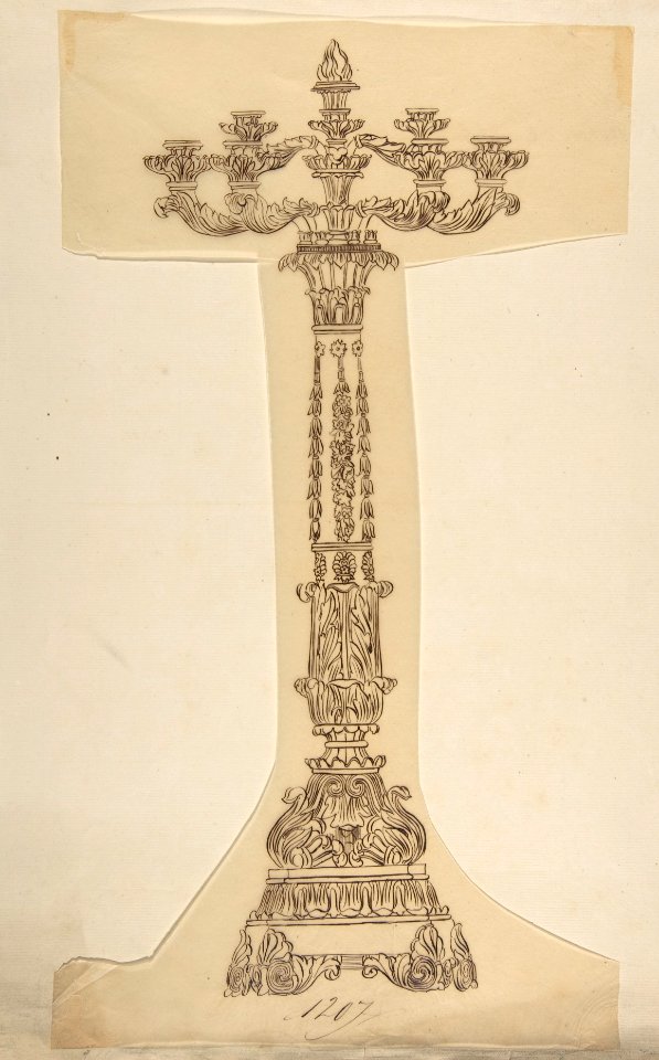 Design for a Six Arm Candelabra MET DP809358