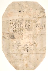 Design for a sepulchral monument; verso- Fragment of a letter and notes MET DP808650