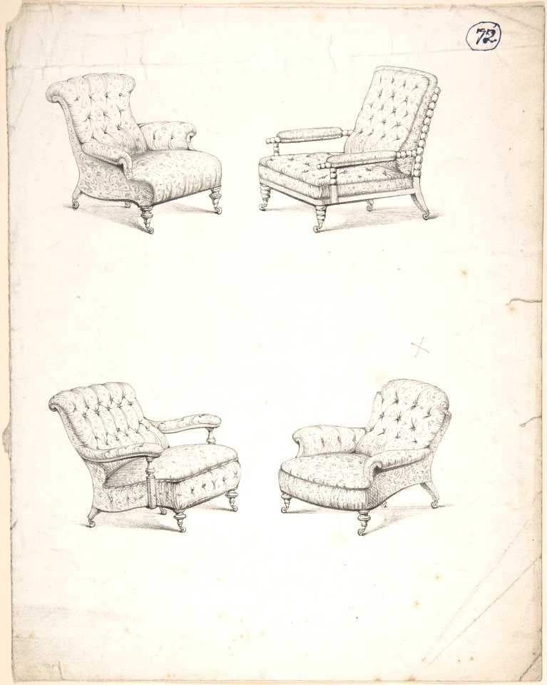 Designs for Four Upholstered Chairs MET DP804468