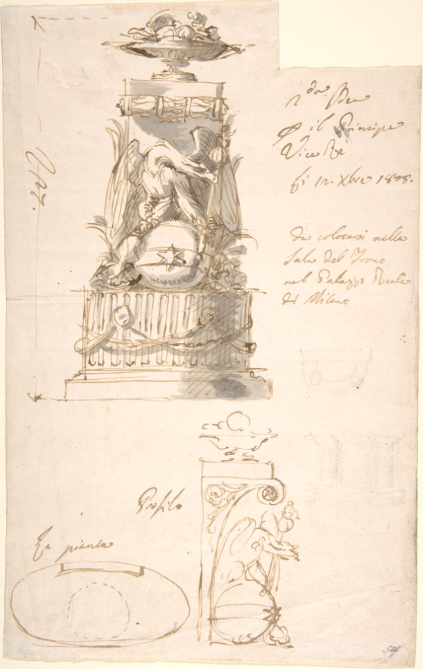 Designs for Decorations in the Throne Room, Royal Palace, Milan MET DP803880