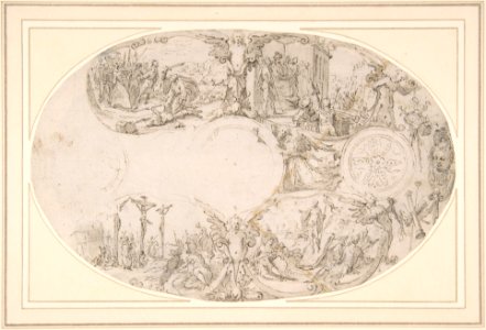 Design for a Silver Vessel with Scenes from the Passion of Christ MET DP801539