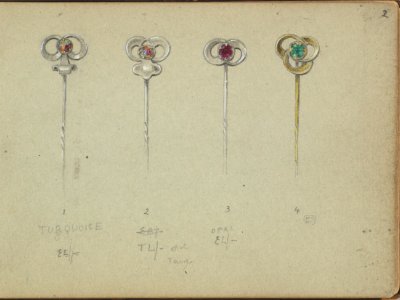 Designs for Four Stickpins MET DP827235