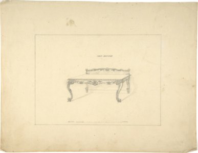 Design for a Sidetable, Louis Quatorze Style MET DP805762