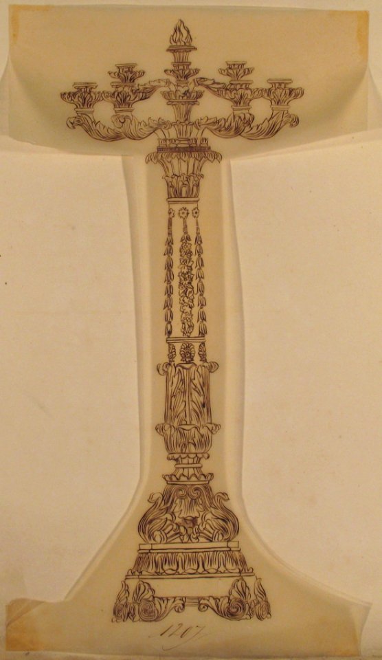 Design for a Six Arm Candelabra MET 66.631.131