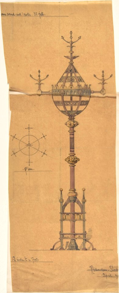 Designs for -Gas?- Lights for a Church MET DP806671
