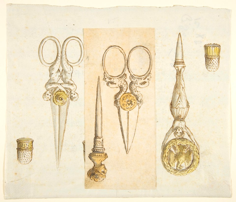 Designs for Scissors, Punches, and Thimbles MET DP812288