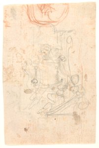 Design for a sepulchral monument; verso- Design for a sepulchral monument MET DP808636