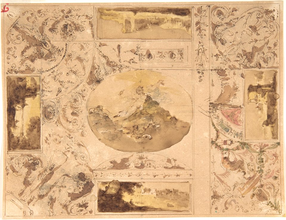 Designs for the decoration of a ceiling MET DP800847