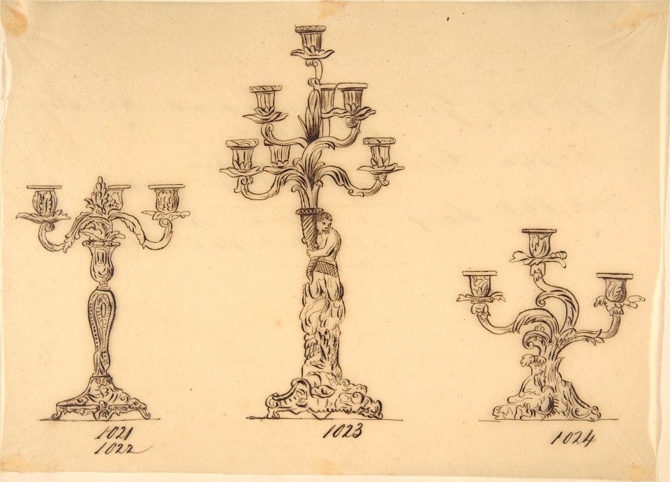 Designs for Three Candelabras MET DP809251