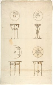 Designs for Four Decorated Tables. MET DP807703