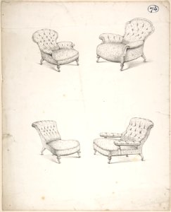 Designs for Four Upholstered Chairs MET DP804467