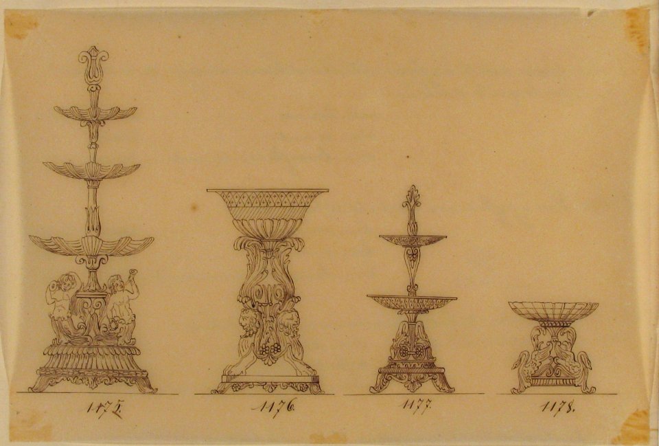 Designs for Two Servers and Two Compote Dishes MET 66.631.122