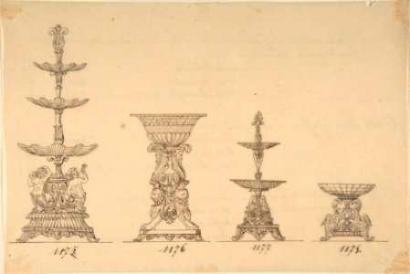 Designs for Two Servers and Two Compote Dishes MET DP809257