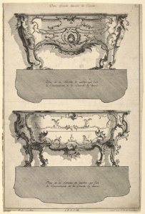 Designs for Two Commodes , from 'Livre de differents dessein de Comodes' MET DP830835