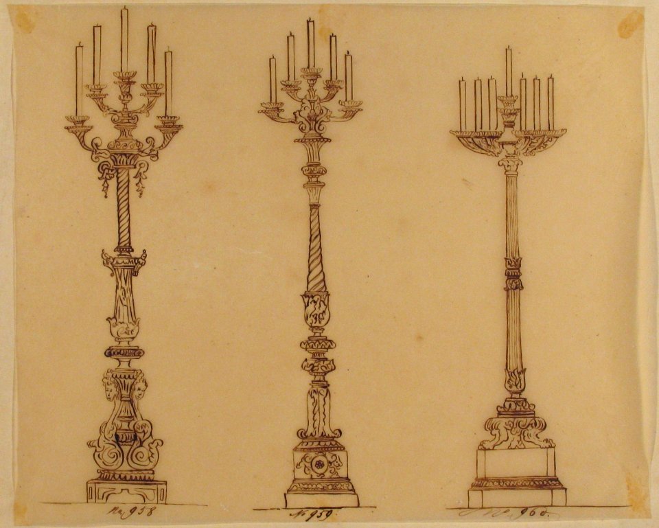 Designs for Three Candelabras MET 66.631.76