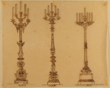 Designs for Three Candelabras MET 66.631.76