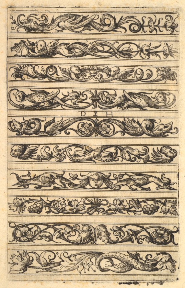 Designs for ten decorative friezes MET DP828584