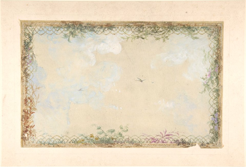 Designs for Ceilings with Clouds and Birds MET DP807744
