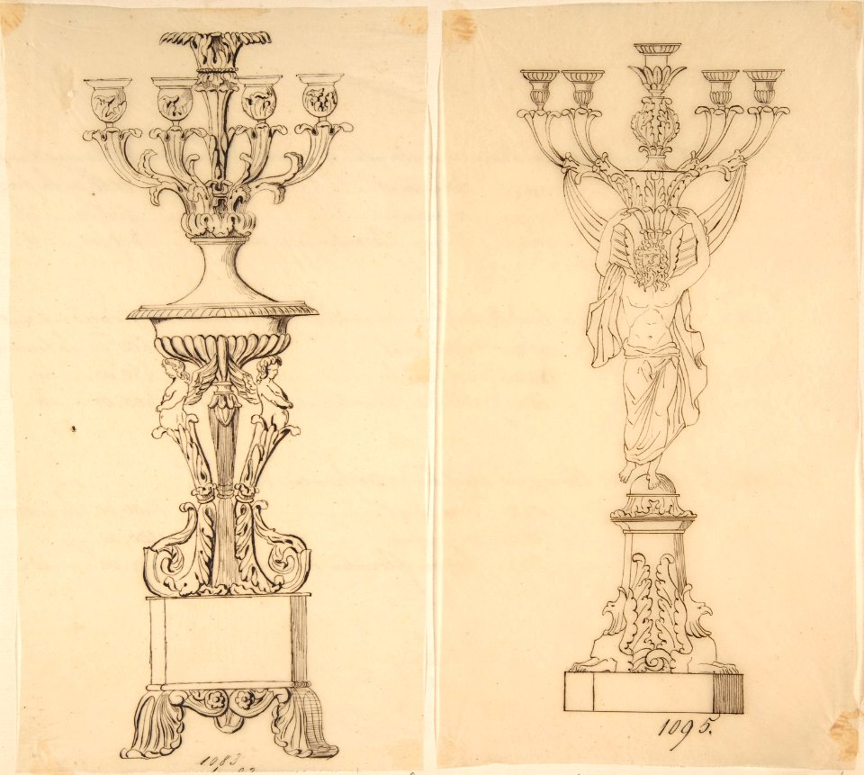 Designs for Two Candelabras MET DP809264