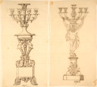 Designs for Two Candelabras MET DP809264