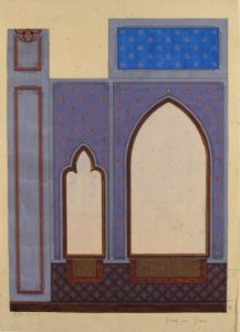 Design for wall decoration in the house of Baron Malet in Jouy-en-Josas (Seine et Gise) MET 67.827.167