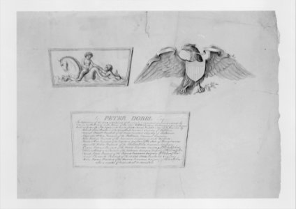 Designs for the ornaments and inscription on a testimonial urn MET 272371
