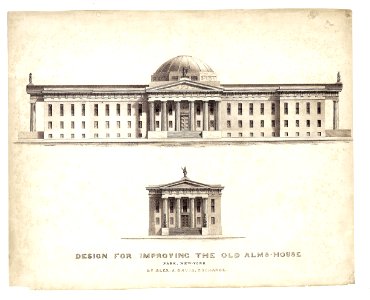 Design for Improving the Old Alm's-House, North Side of City Hall Park, Facing Chambers Street, New York MET 49E 073r2