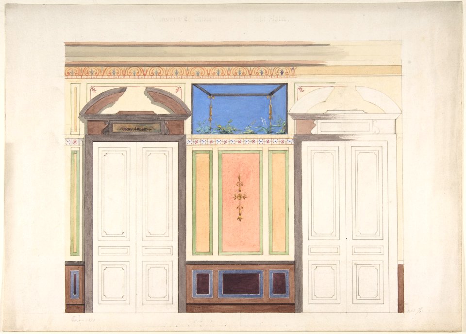 Design for Wall Elevation, Hôtel Candamo MET DP806897
