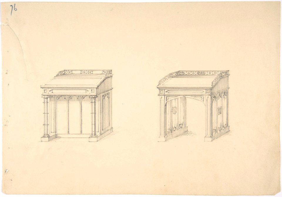 Design for Two Gothic Desks MET DP807209