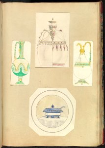 Designs for Two Ewers, a Carafe (two alternate designs), and a Covered Tureen MET DP828107