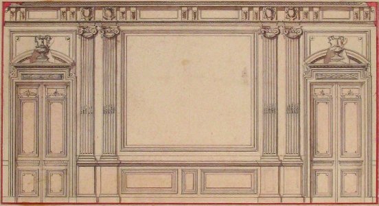 Design for Wall Panelling MET 69.660.9. Free illustration for personal and commercial use.