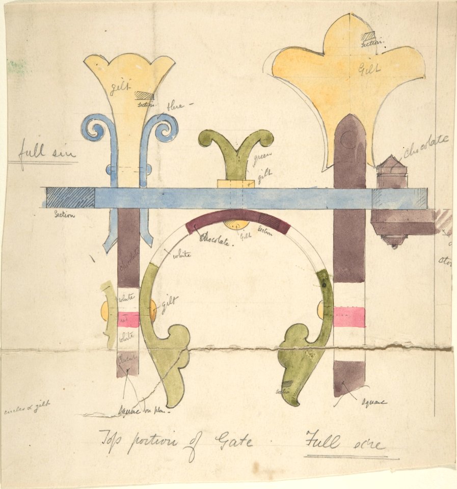 Design for Top Portion of a Gate, Full-Size MET DP806663