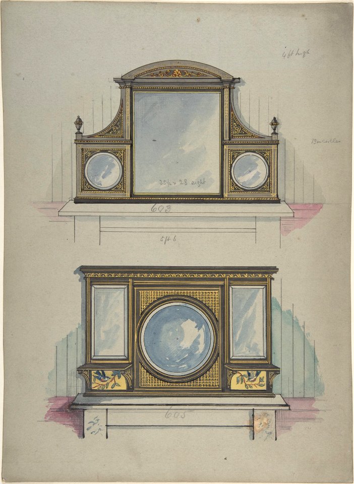 Design for Two Mirrors over Mantels MET DP806652