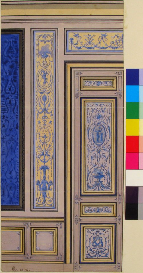 Design for Wall, Hôtel de Beaujon, Paris MET 67.827.84
