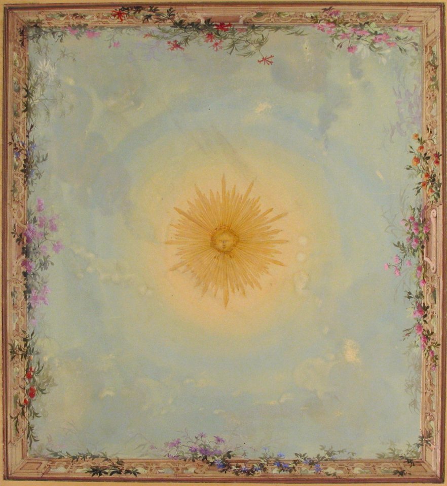 Designs for Ceilings with Central Sunburst MET 69.660.10