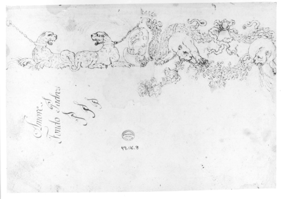 Designs for Ornamental Motifs with Figures, Real and Imaginary Animals, and Coats of Arms of the Medici Grand Dukes MET 271525