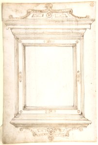 Design for a frame (recto); Design for a cassone (verso) MET DP802153