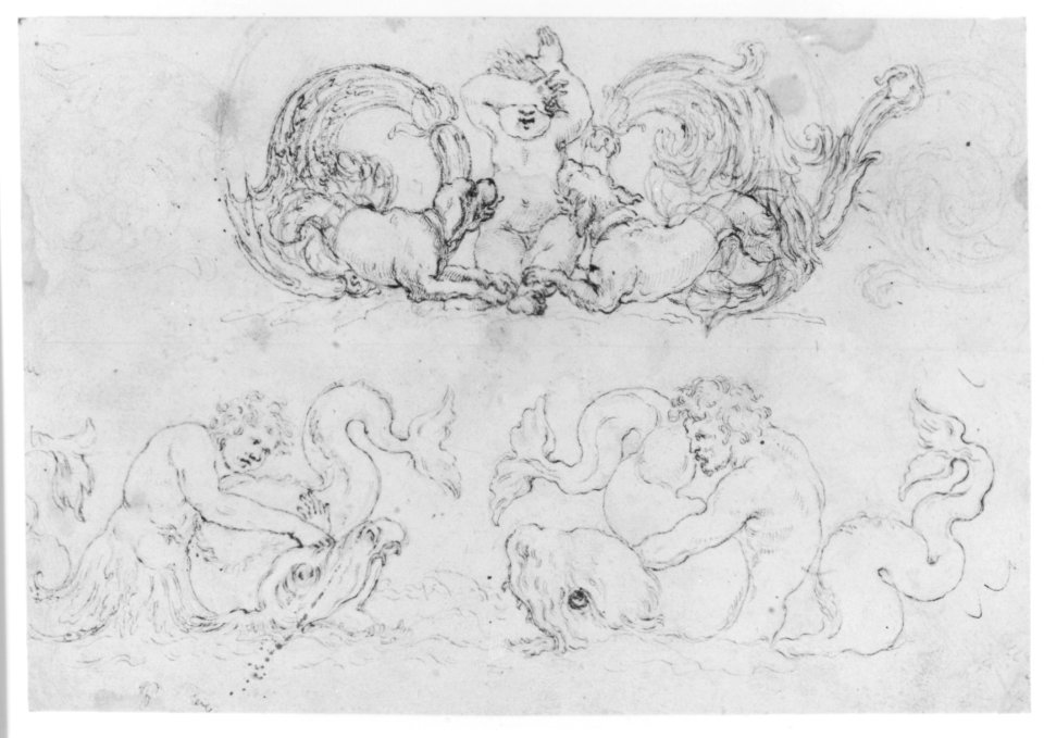 Designs for Ornamental Motifs with Figures, Real and Imaginary Animals, and Coats of Arms of the Medici Grand Dukes MET 271524