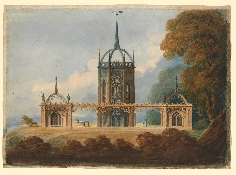 Design for a Gothic "Belle Vue" MET DP244888