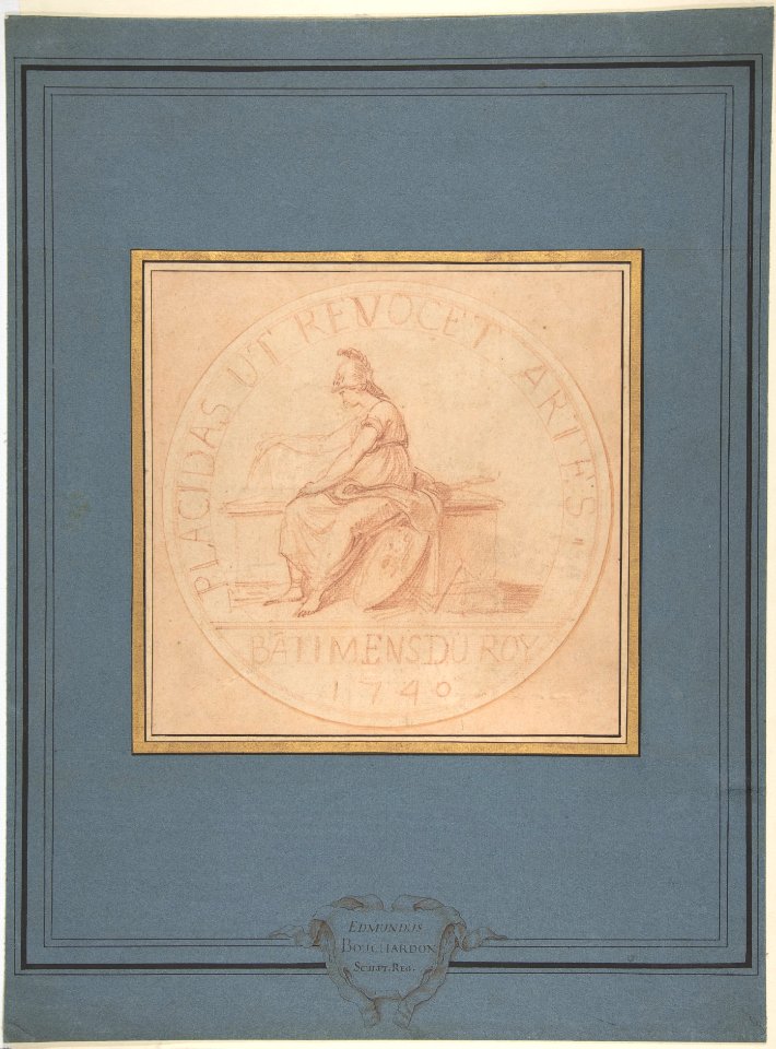 Design for a Medal- Bâtiments du Roy, 1740 MET DP805460