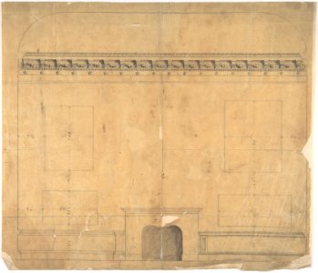 Design for Wall with Chimney Piece MET DP806385