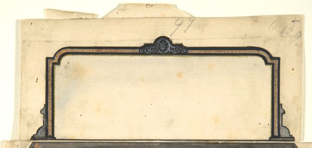 Design for a Mirror to go over a Cabinet MET DP806529