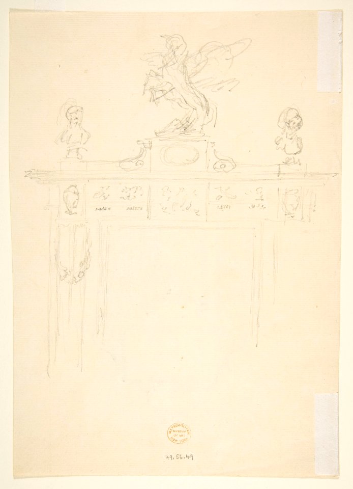 Design for a Monument (recto) MET DP812364
