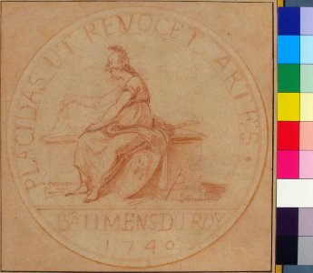 Design for a Medal- Bâtiments du Roy, 1740 MET 61.165.3