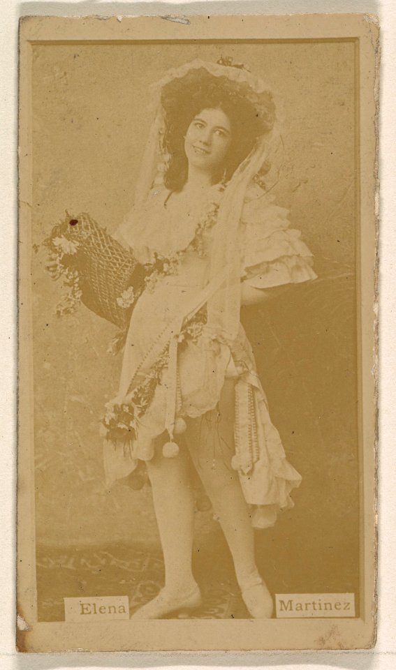 Elena Martinez, from the Actresses series (N245) issued by Kinney Brothers to promote Sweet Caporal Cigarettes MET DP859069
