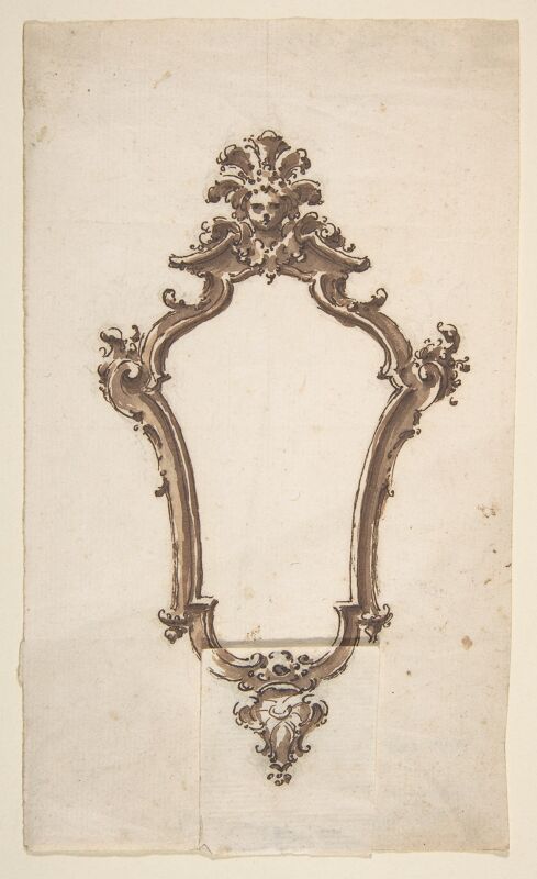 Design for a Frame in the Form of a Cartouche (Mirror?) MET DP810793