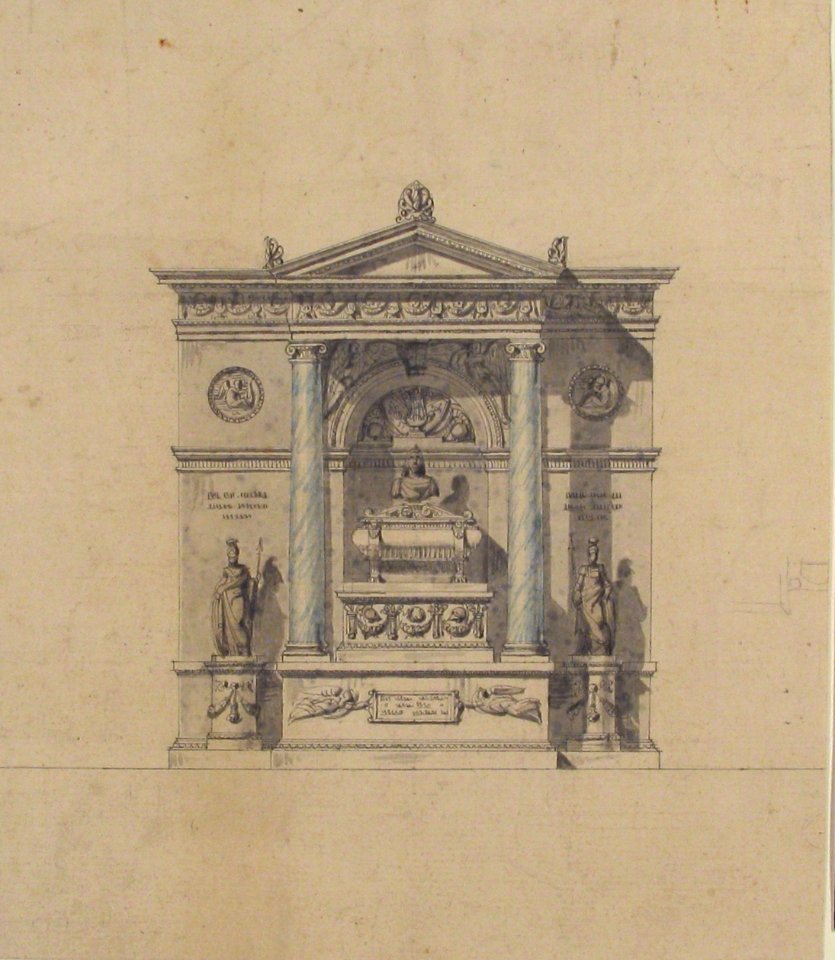 Elevation for a Wall Tomb MET 1970.736.43