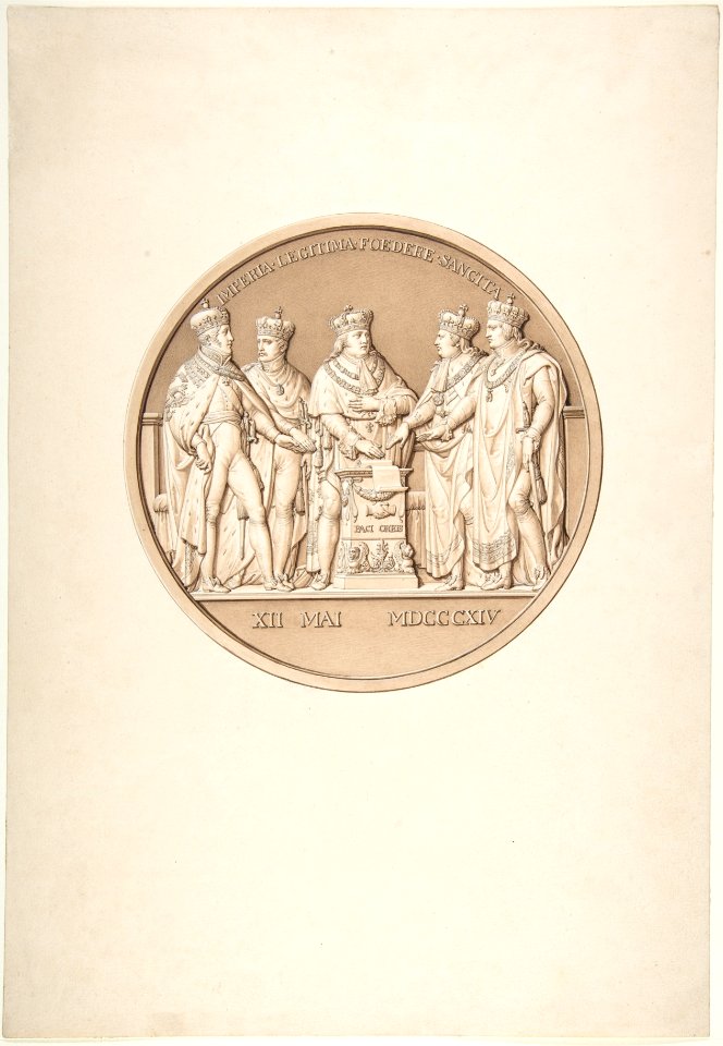 Design for a Medal Commemorating the Treaty of Paris, 1814 MET DP806410