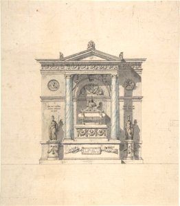 Elevation for a Wall Tomb MET DP807763