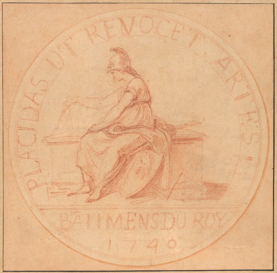 Design for a Medal- Bâtiments du Roy, 1740 MET DP219059